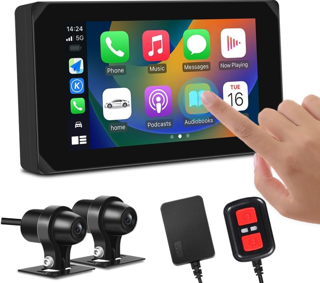 مانیتور و دوربین موتورسیکلت VSYSTO CS5 پنج اینچ دو دوربین 1080P